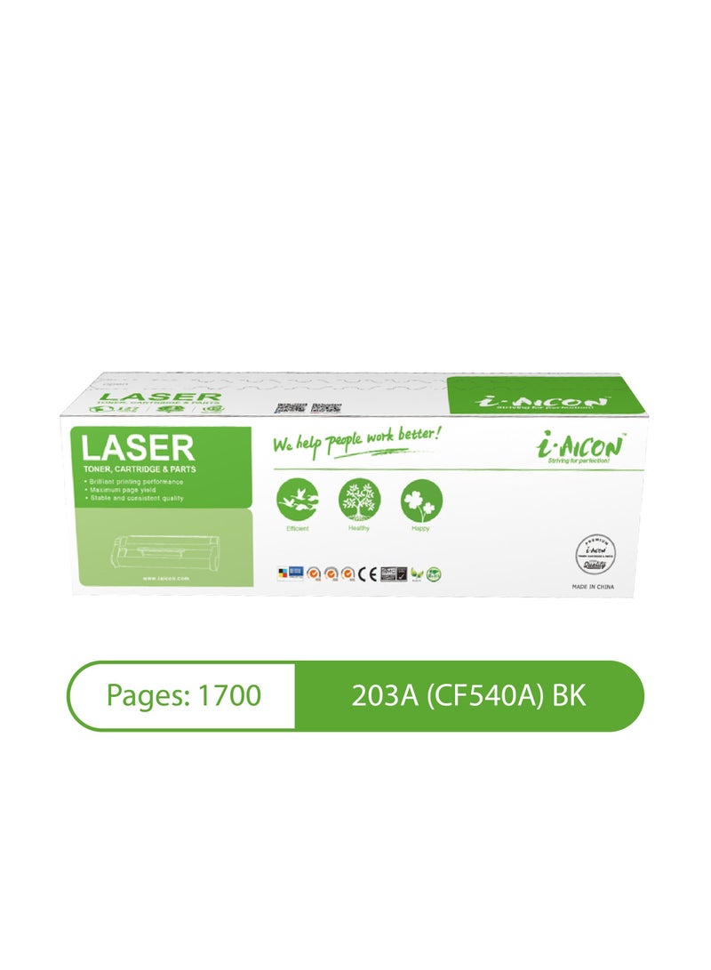 i-Aicon Compatible Laser Toner Black (HP CF540A | 203A / CF400A | 201A / Canon 054/045) - Image 1