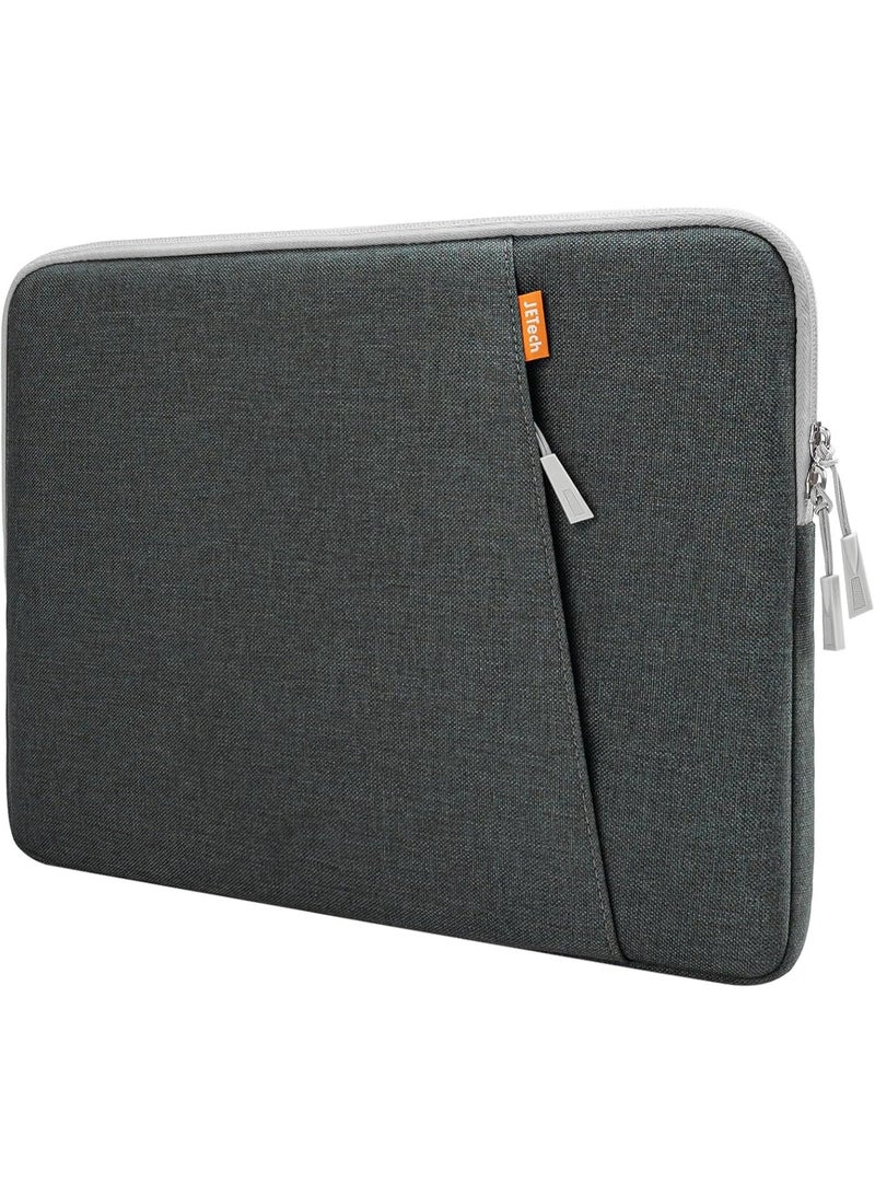 JETech Laptop Sleeve for 13-14Inch MacBook Neo (A18 Pro), MacBook Air/Pro (M1-M5) 2020-2026, 13-13.6 Inch Notebook, Waterproof Shock Resistant Bag Case with Accessory Pocket (Dark Grey) - Image 1