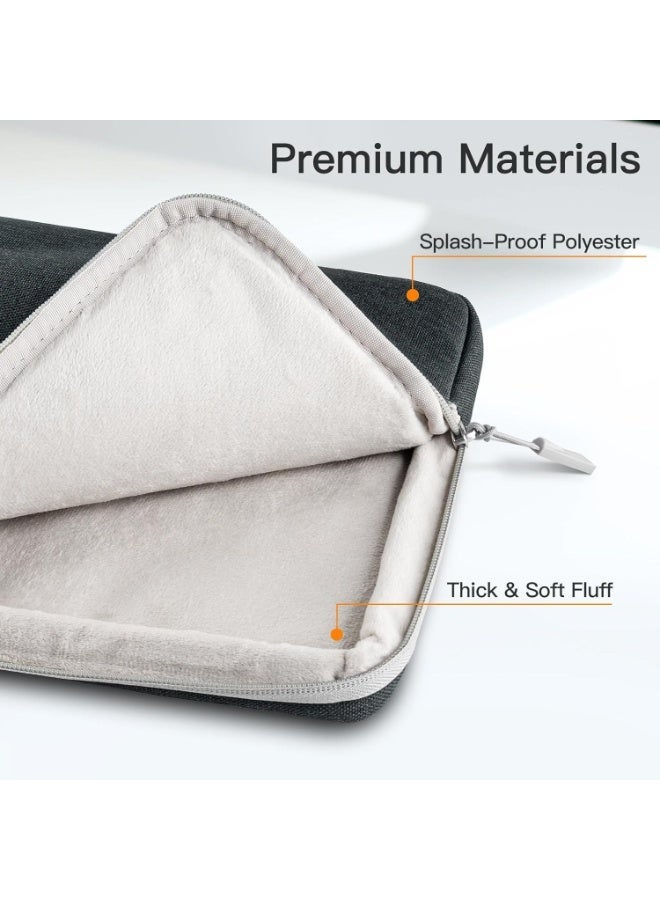 JETech Laptop Sleeve for 13-14Inch MacBook Neo (A18 Pro), MacBook Air/Pro (M1-M5) 2020-2026, 13-13.6 Inch Notebook, Waterproof Shock Resistant Bag Case with Accessory Pocket (Dark Grey) - Image 2