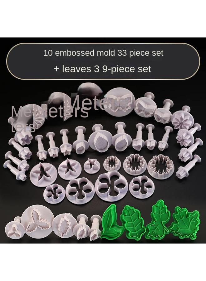 Bluejw 33 Pieces Of Steamed Bread Embossing Mold Cartoon Steamed Buns Pattern Steamed Bread Mold Home Baking Sugar Cake Tools Portuguese Music - Image 1