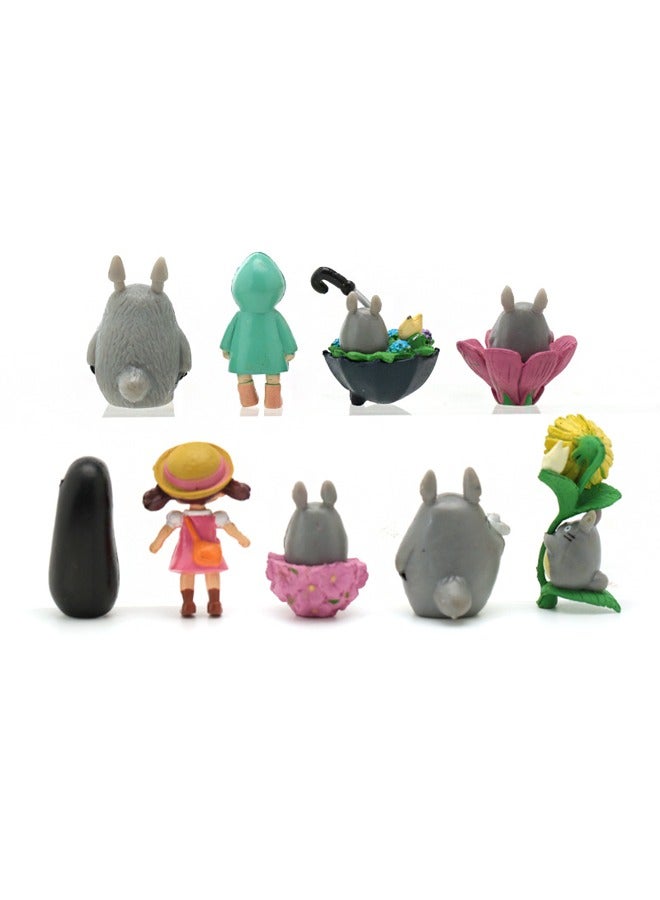 1 Generation of 9 Models of Totoro Day Micro Landscape Bonsai Doll Ornaments Figure Ornaments  - Image 2