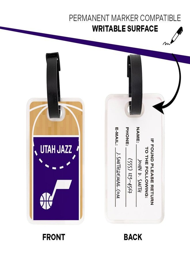 Desert Cactus Utah Jazz Luggage Tag – Official NBA National Basketball Travel ID Label for Suitcases, Bags, and Carry-Ons (Acrylic Luggage Tag C) - Image 3