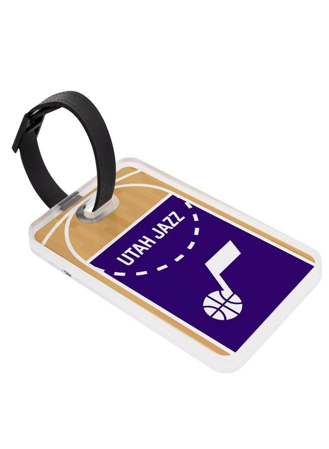 Desert Cactus Utah Jazz Luggage Tag – Official NBA National Basketball Travel ID Label for Suitcases, Bags, and Carry-Ons (Acrylic Luggage Tag C) - Image 1