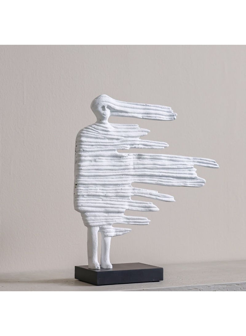 DANUBE HOME Stark Aluminium Leaf Sculpture – Modern Decorative Aluminium Art with Elegant Leaf Design, Perfect for Indoor Home Decor, Office Accent, Garden Decoration & Luxury Interiors - Image 2