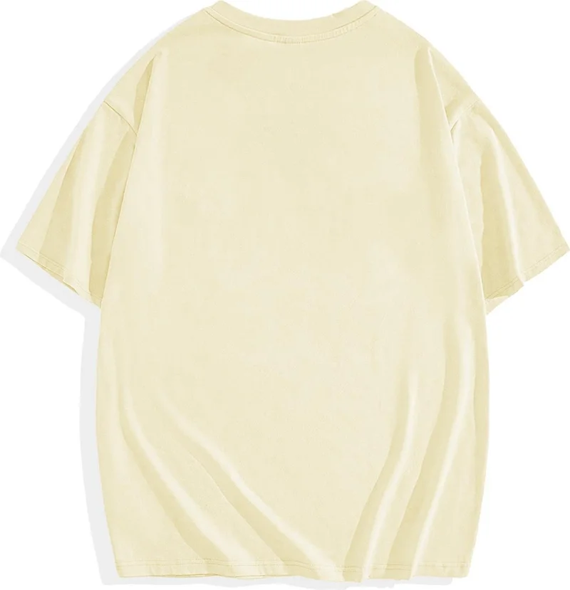 BRZ Collection Oversize Basic T-Shirt Light Yellow