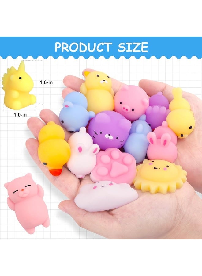 POKONBOY 30 PCS Squishies Mochi Toys Mini Kawaii Squishy Animals Squeeze Stress Relief Toys Easter Basket Stuffers Easter Theme Party Favors Easter Egg Filler for Kids - Image 3