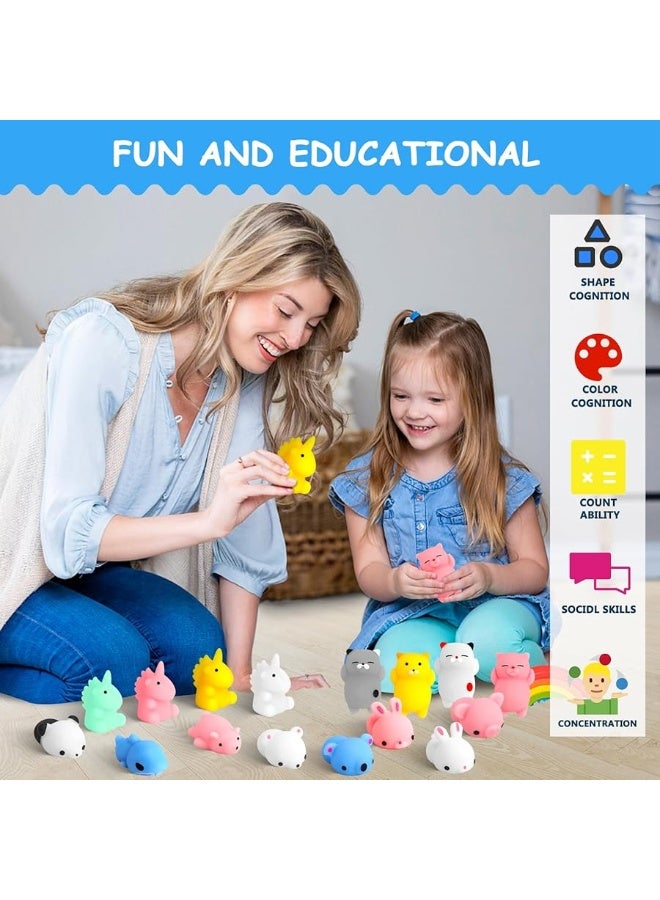 POKONBOY 30 PCS Squishies Mochi Toys Mini Kawaii Squishy Animals Squeeze Stress Relief Toys Easter Basket Stuffers Easter Theme Party Favors Easter Egg Filler for Kids - Image 5
