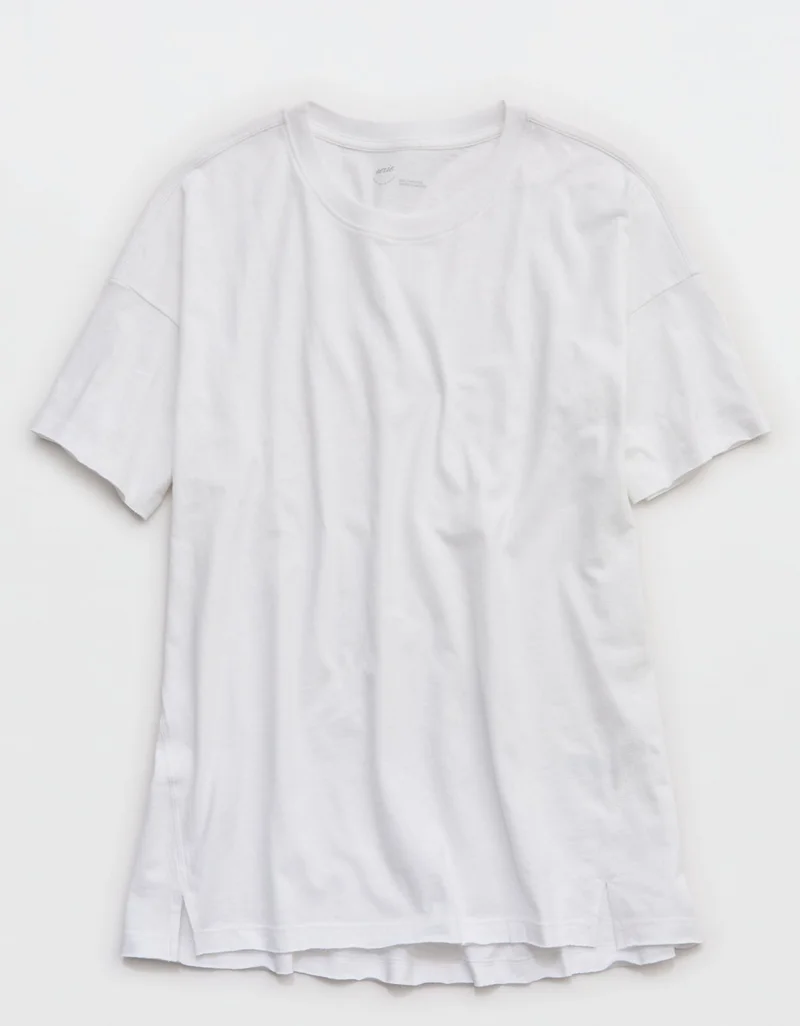 Aerie  Aerie Graphic Oversized Boyfriend T-Shirt for Women | Best Price UAE