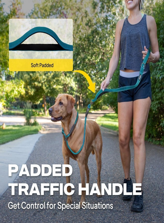 فيدا طوق فيدا 2 في 1 للكلاب بمقابض مزدوجة، طوق مانع للتشابك للكلاب الكبيرة التي تشد، طوق تدريب متين مضاد للشد، عاكس للضوء، مبطن ناعم، مناسب للسلالات الكبيرة والمتوسطة (6 أقدام، أزرق). - Image 3