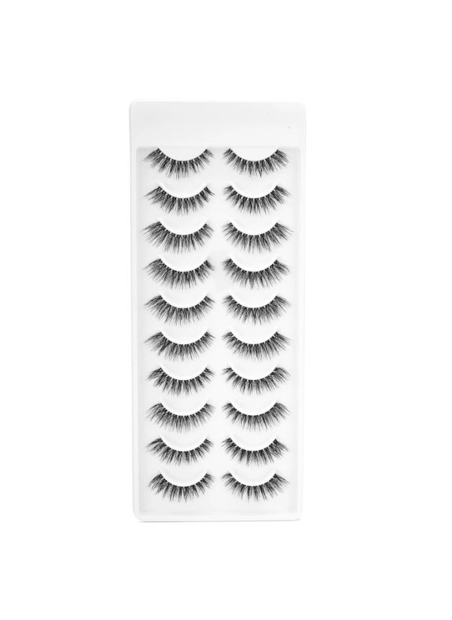 Recode RE05 Featherlight Eyelashes-Transparent Band,Pack of 10  - Image 1