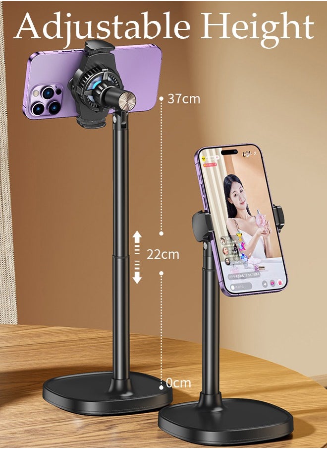 DUNISO Phone Cooler for Live Streaming and Gaming with Adjustable Stand, Fast Phone Cooling Fan, Semi-Conductor Cooling Chip Mobile Phone Radiator, Fit All Types of iPhone Android Smartphones  - Image 3