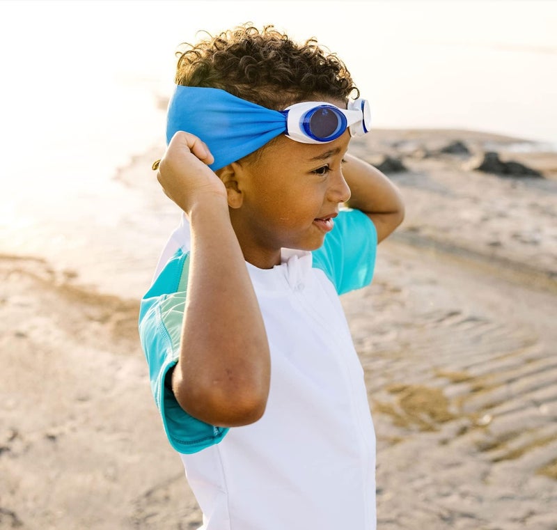 Splash Place KIDS SWIM GOGGLES with Fabric Strap - ANCHORS AWAY |Tangle-Free, Swimming Goggles for Kids, Comfy Fabric Strap Goggles - Image 3