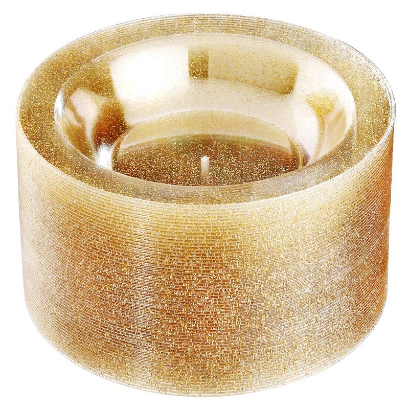 Liacere 60Pieces Gold Plastic BowlsDisposable Gold Glitter Dessert Bowls12OZ Premium Plastic Soup Bowls for Wedding Parties
