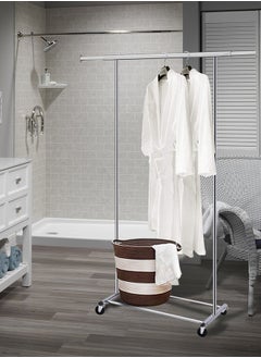 Garlo Clothes Rack on Wheels, Heavy Duty Garment Rack with Extendable Hanging Rail, Holds up to 100kg, Collapsible Clothing Rack  - Image 4