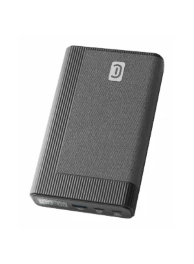 سيلولار لاين باور بانك Cellularline بسعة 20000mAh PD65W – شحن سريع 3 منافذ، أسود - Image 2