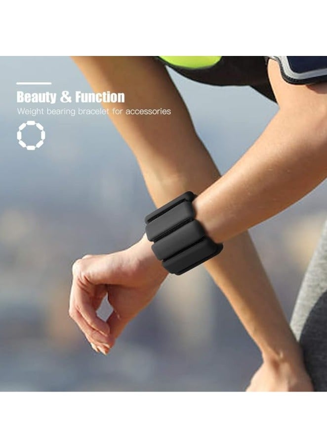 Generic 2-piece adjustable wrist weights Ankle weight set Suitable for sports Walking Jogging Yoga Calisthenics Pilates Weight Bracelet Fitness bracelet  - Image 2