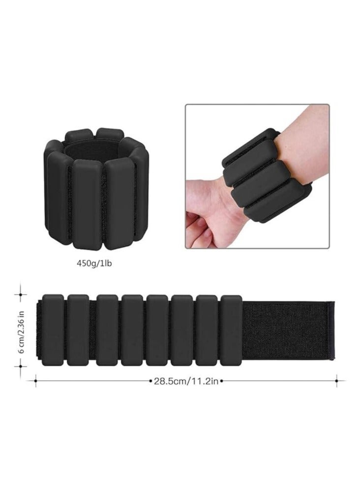Generic 2-piece adjustable wrist weights Ankle weight set Suitable for sports Walking Jogging Yoga Calisthenics Pilates Weight Bracelet Fitness bracelet  - Image 5
