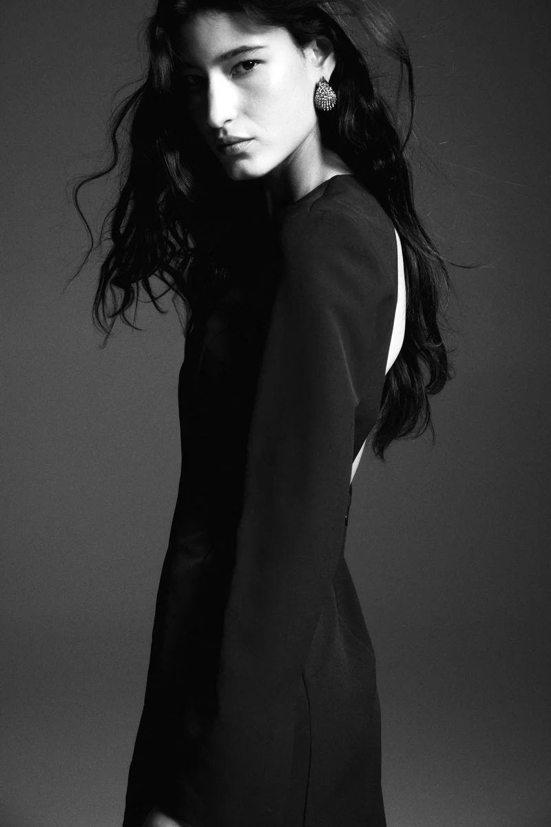 اتش اند ام فستان بظهر مفتوح