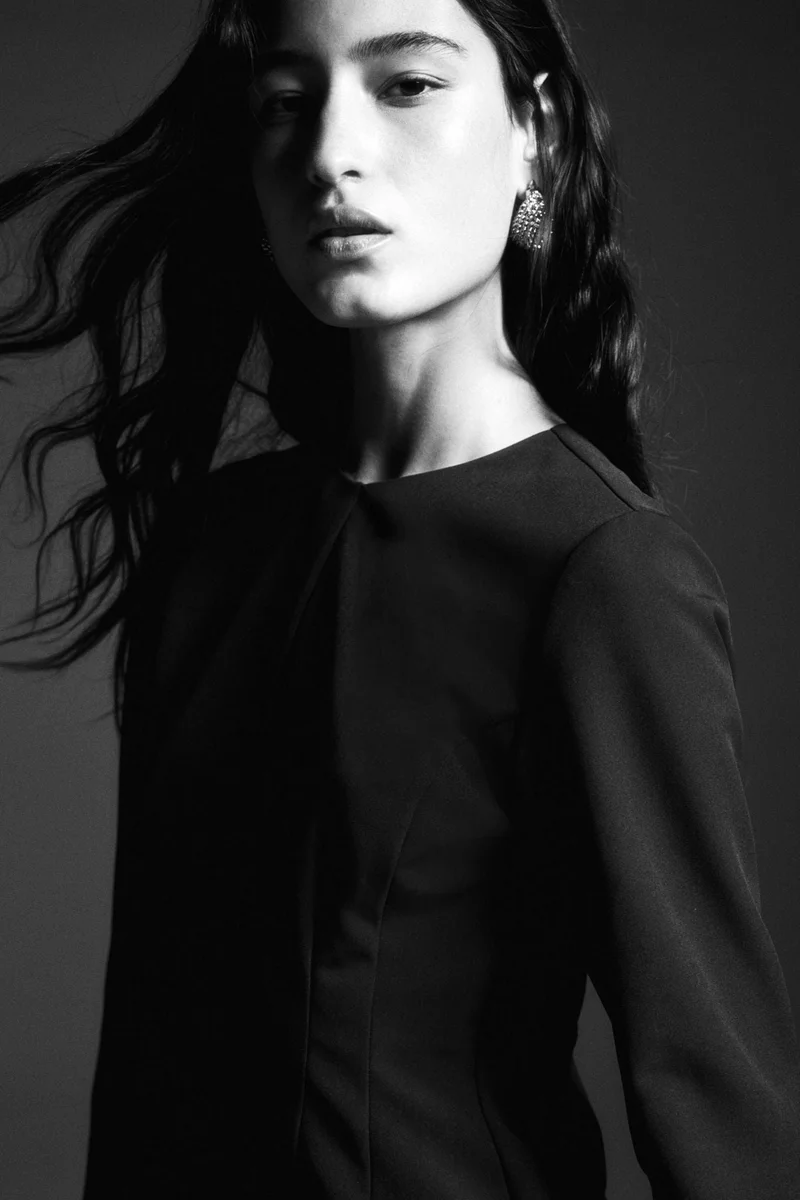 اتش اند ام فستان بظهر مفتوح