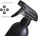 PEPAXON Plastic Spray Bottle for Hair Plant Mister and Cleaning 500ml17OZ Black Pack of 4 - Image 2
