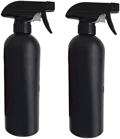 PEPAXON Plastic Spray Bottle for Hair Plant Mister and Cleaning 500ml17OZ Black Pack of 4 - Image 1