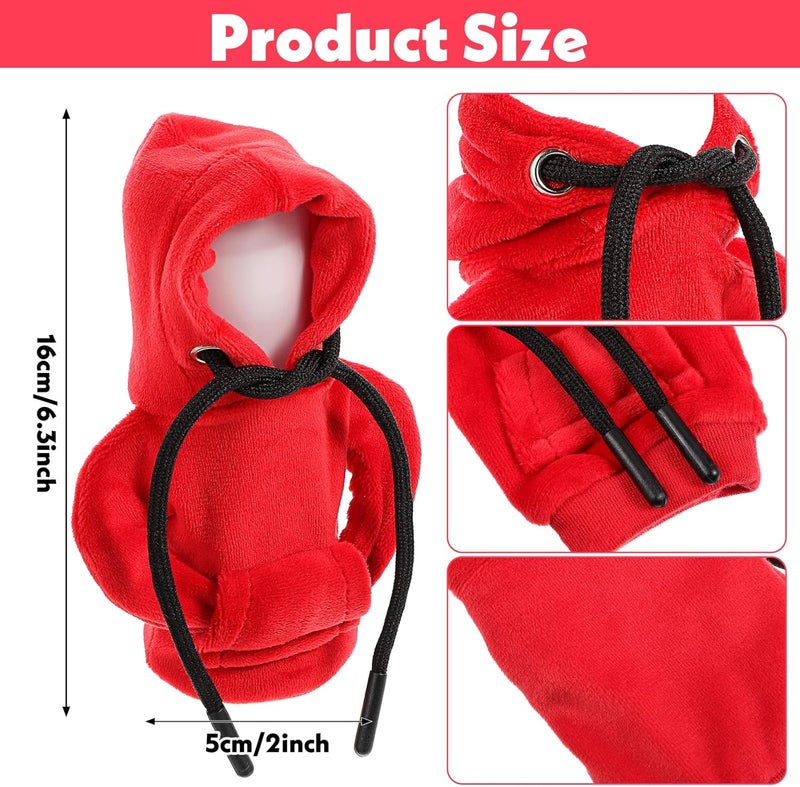 Grevosea Universal Car Gear Lever Hoodie Cover - Funny Red Design - Image 2