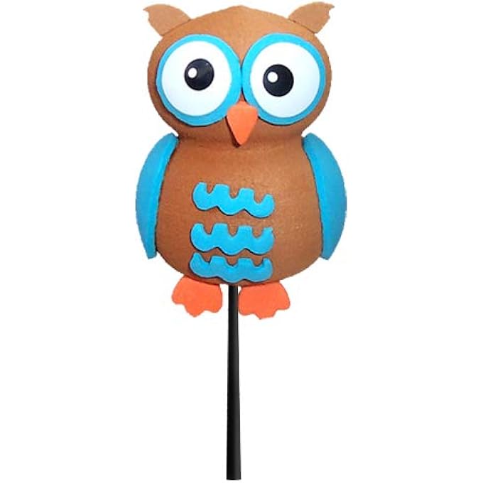 rayihni Blue Owl Car, Truck, SUV Antenna Ball/Antenna Topper - Image 1