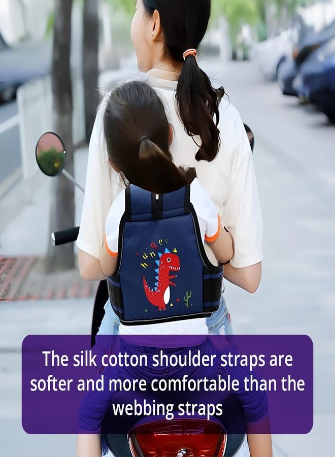 TONY STARK Kids Safety Belt For Two Wheeler With Reflective Strips, Portable Seat Belt Children Motorcycle Harness For Motorcycle Bike, Adjustable Safety Harness For Boys Girls (Fossil Force) - Image 5