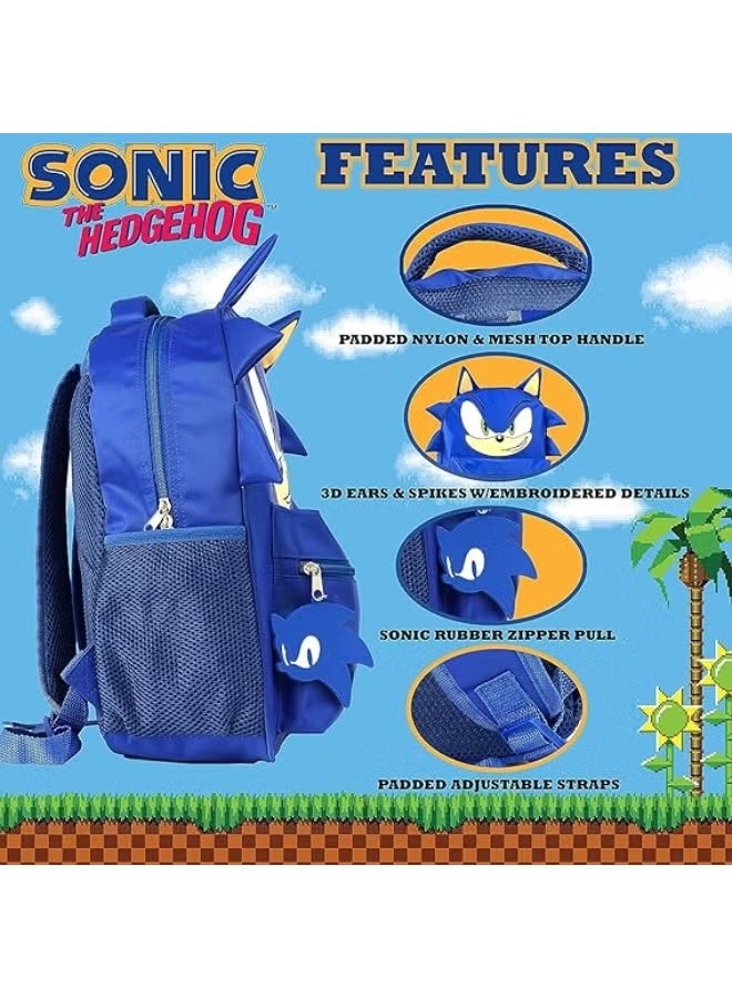 Sonic Backpack for Boys and Girls - 16 Inch, Adjustable Straps, Padded Back - Image 5