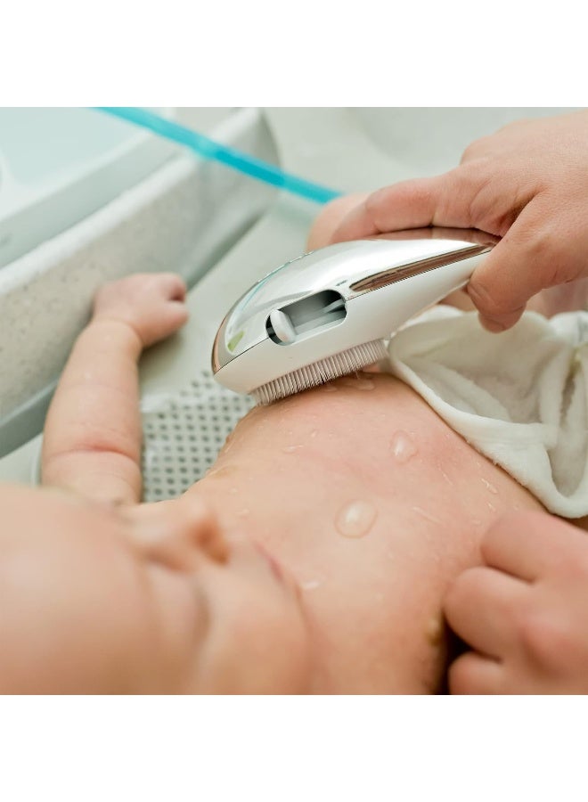 The First Years Rain Shower Baby Shower Head - Soothing Attachable Baby Spa Sprayer - Baby Bathtub Shower Head with Rotating Arm - Image 5