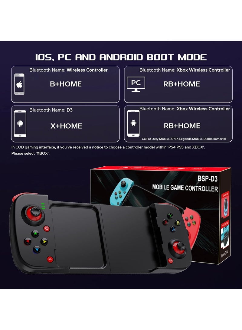 general Mobile Game Controller Gamepad for iPhone iOS Android PC: for iPhone 15/14/13/12/11/X, iPad, Samsung Galaxy, TCL, Tablet PCs - Image 5