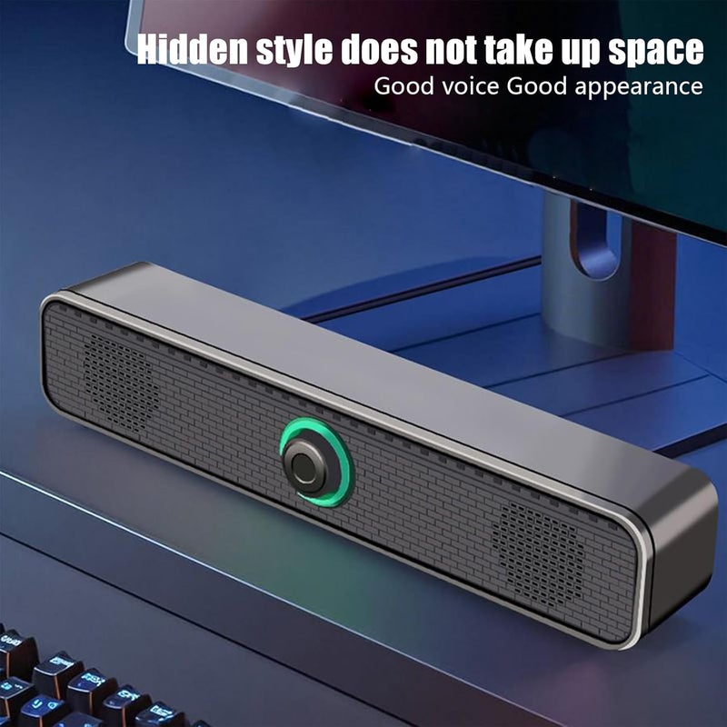 Desktop Soundbar System | Portable Multimedia, Immersive HiFi Playback, Enhanced Low Frequency | Plug Play Universal Compatibility, Space Saving Design | Studio Stage Television Lap - Image 5