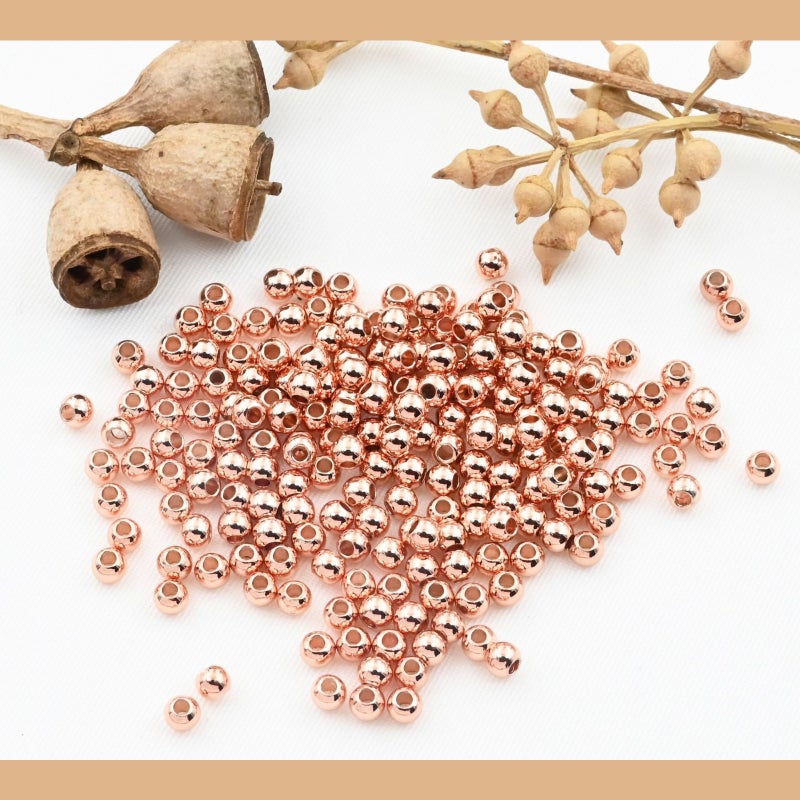 100Pcs Metal Beads Stainless Steel Sturdy Durable Glossy Surface Wide Application Jewelry Beads for Earrings Necklace - Image 5