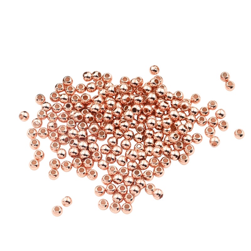 100Pcs Metal Beads Stainless Steel Sturdy Durable Glossy Surface Wide Application Jewelry Beads for Earrings Necklace - Image 1