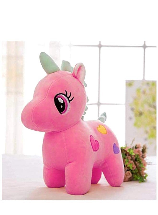Fun4you Unicorn Soft Toy 28cm Pink - Stuffed Animal Plush for Baby Girl, Boy, Kids | Cute Birthday Gift, Diwali Decoration, Valentine Present, Return Gift, Sleeping Toy, Nursery, Toddler Pillow - Image 1
