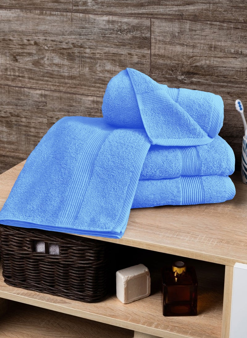 Banotex Banotex bath towels set (Luxe) 3 towels, sizes 50X100 cm 300 g + 70X140 cm 600 g + 90X150 cm 810 g 100% Egyptian cotton product, high-quality and absorbent combed cotton, suitable for all uses  - Image 1