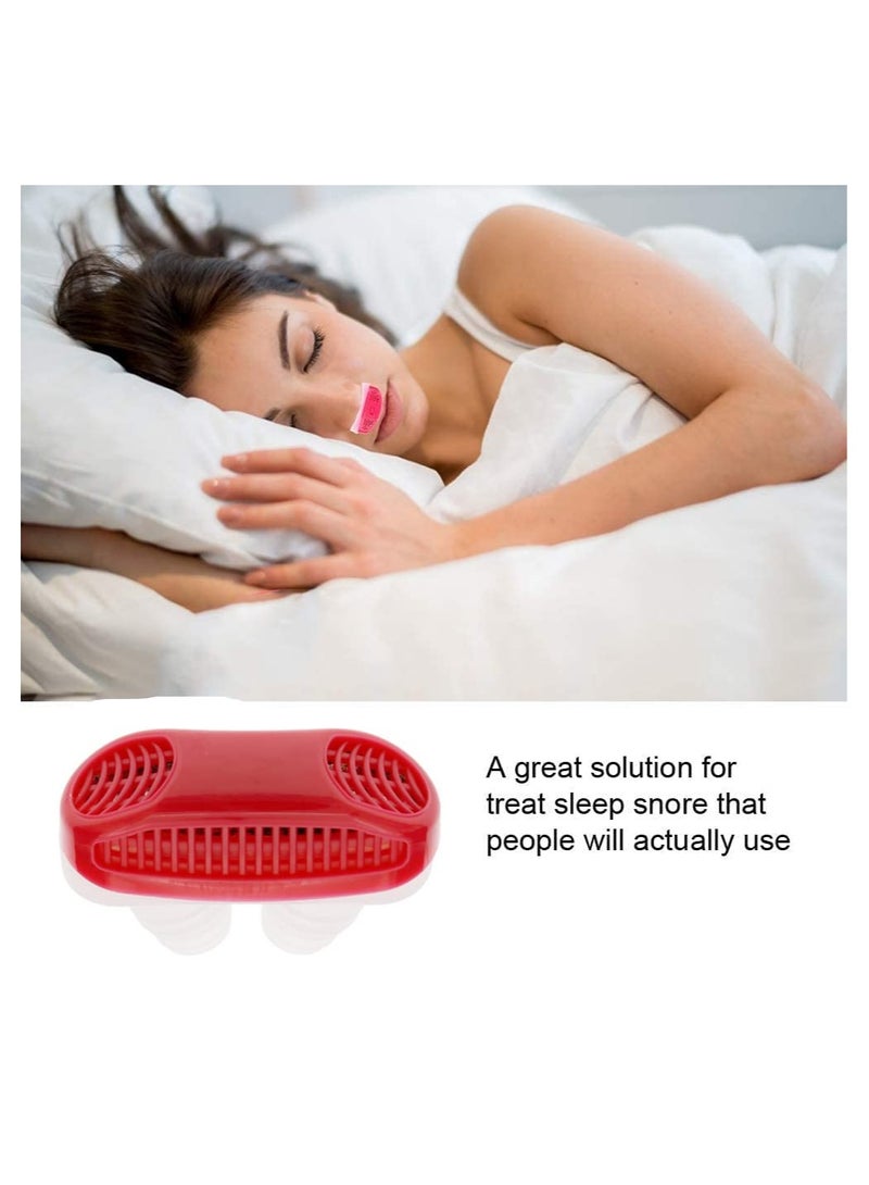 SYOSI جهاز مكافحة الشخير، جهاز تنقية الهواء المصغر، مساعد التنفس أثناء النوم، مشبك الأنف لإيقاف الشخير لتسهيل التنفس، نوم مريح طبيعي، إيقاف الشخير، نوم هادئ ليلاً للنساء والرجال - Image 3