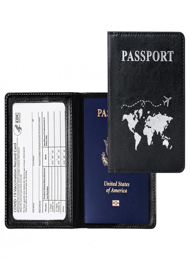 Honmein 2 Pcs Passport holders，Ultra Slim passport wallet，PU Leather Passport Cover for Women and Men… - Image 2
