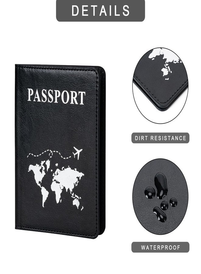 Honmein 2 Pcs Passport holders，Ultra Slim passport wallet，PU Leather Passport Cover for Women and Men… - Image 4
