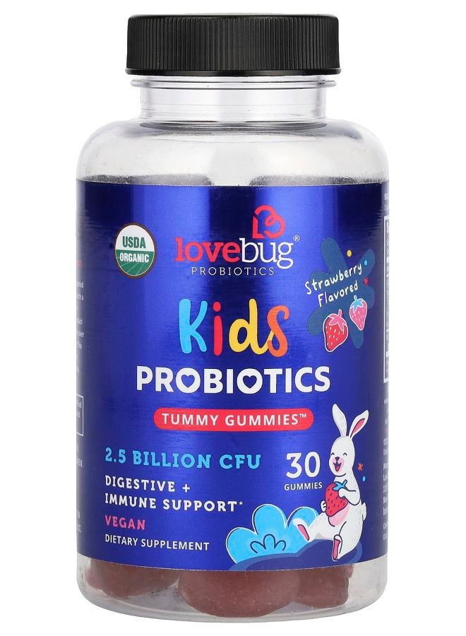 Kids Probiotics Tummy Gummies™ Strawberry 2.5 Billion CFU 30 Gummies