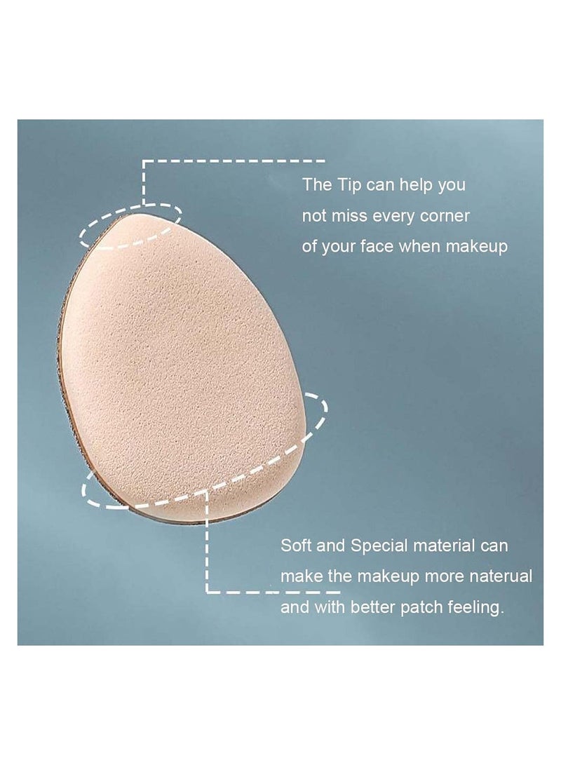 KASTWAVE Mini Makeup Puff Sponge, 12 Pieces Wet and Dry Finger Foundation Cotton Pad Makeup Accessories for Girls Women (Black, Pink, Blue) - Image 3