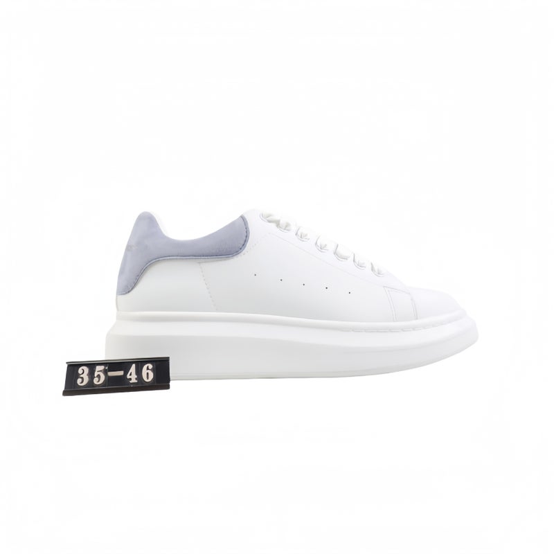 Classic White Unisex Couple Sneakers with 5cm Hidden Height Increase - Casual Low-Top Shoes for Men and Women