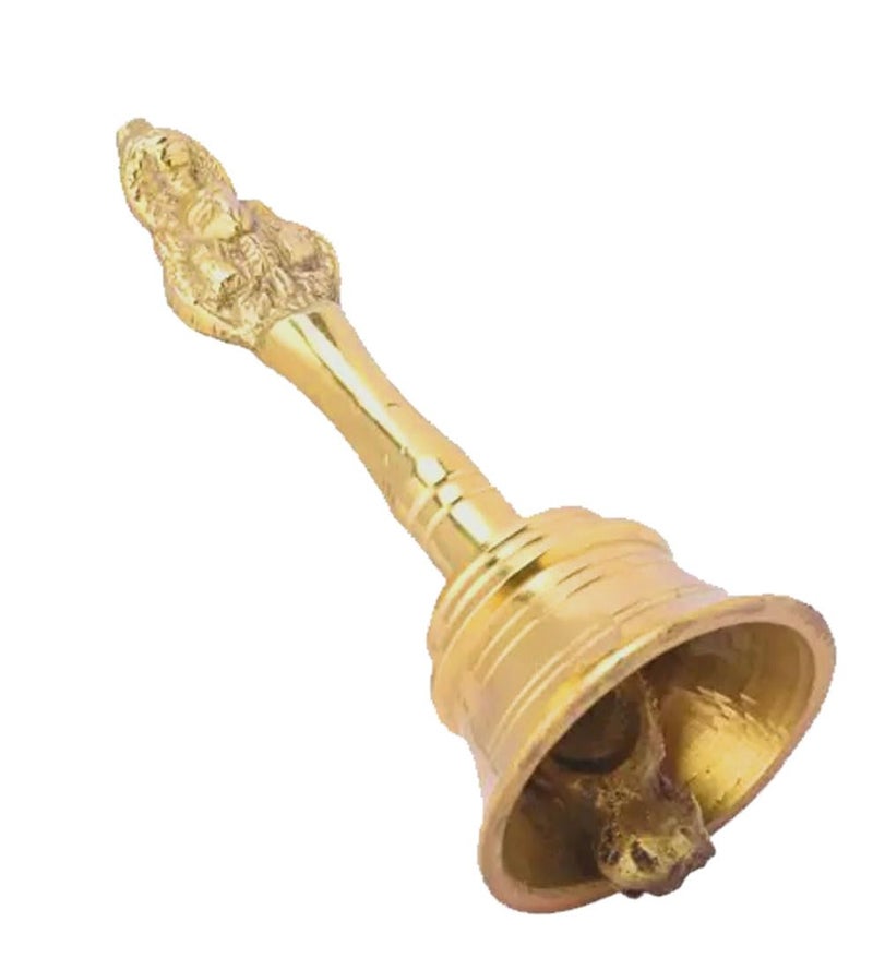 Tia Crafts Garuda Sheshanag Brass Pooja Ghanti Pooja, Religious Item, Brass Bell Pooja Bell (Medium) - Image 4