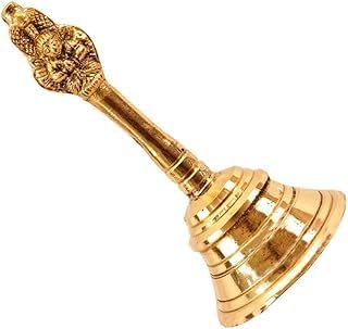 Tia Crafts Garuda Sheshanag Brass Pooja Ghanti Pooja, Religious Item, Brass Bell Pooja Bell (Medium) - Image 1