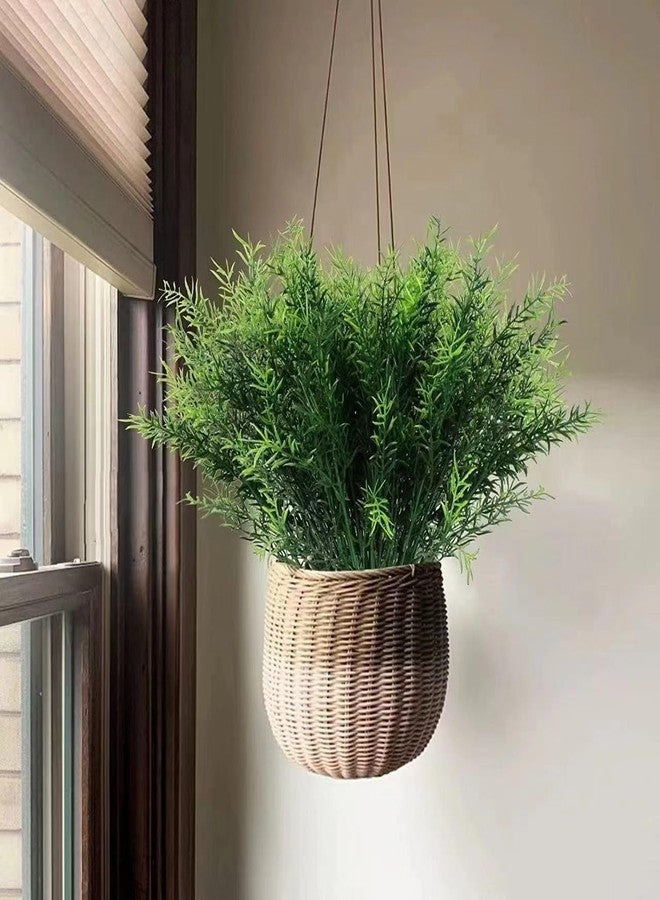 CYANLUX 16 Bundles Artificial Greenery Shrubs No Fade Fake Rosemary Grass Plants Outdoor UV Resistant Hanging Plants Home Kitchen Indoor Wedding Garden Patio Farmhouse Decor (16, A) - Image 5