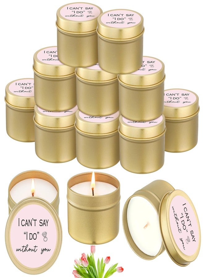 Conelist 8 Pcs Bridesmaid Proposal Gifts I Can't Say I Do Without You Candles Gifts Natural Soy Wax Candles for Bridesmaid Wedding(Classic,Pink) - Image 1