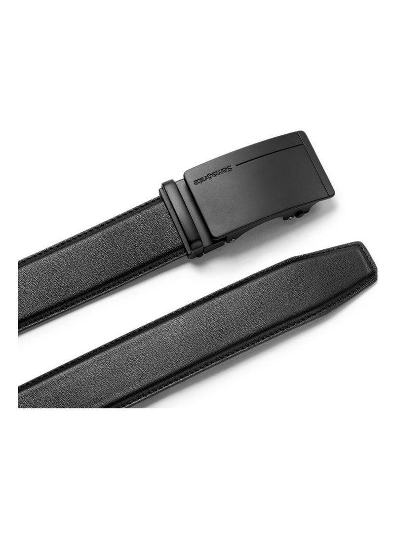 Samsonite Aamir II BIZ AUTO Plate 04 Leather Belt, Black|Stylish|Premium Quality|Hole Free Belt - Image 4