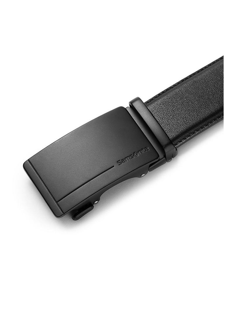 Samsonite Aamir II BIZ AUTO Plate 04 Leather Belt, Black|Stylish|Premium Quality|Hole Free Belt - Image 3