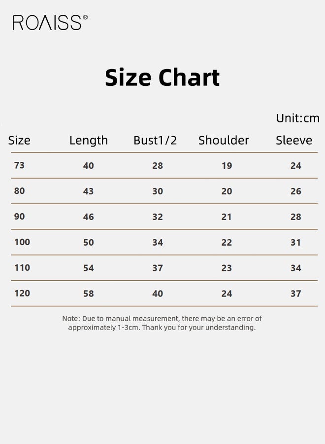 roaiss Baby Girls Stylish Dress, Long Sleeve Round Neck A-line Dress for Little Girls, Skin-friendly Breathable Frock with Cartoon Patterns, Suitable for Daily Wear and Outdoor Activities - Image 5