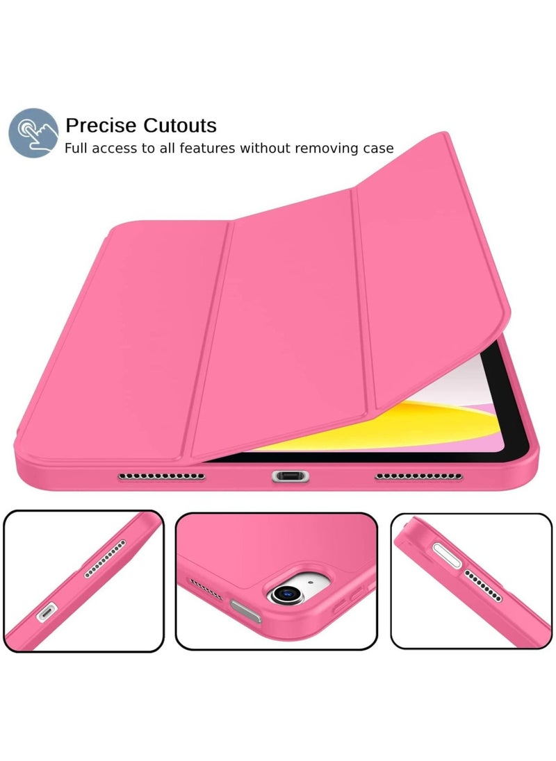 IAF New iPad 10.9 Inch Case 2022 (10th Gen) with Pencil Holder, Trifold Stand Smart Case, Soft TPU Back, Auto Wake/Sleep (Watermelon) - Image 3